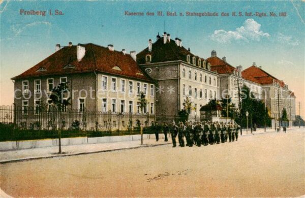 Freiberg  Sachsen Kaserne des III. Btls. Stabsgebaeude des K.S. Inf. Rgts. No. 1