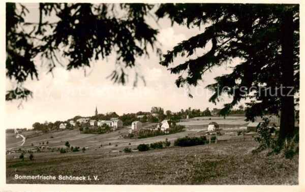 Schoeneck Vogtland Panorama Sommerfrische