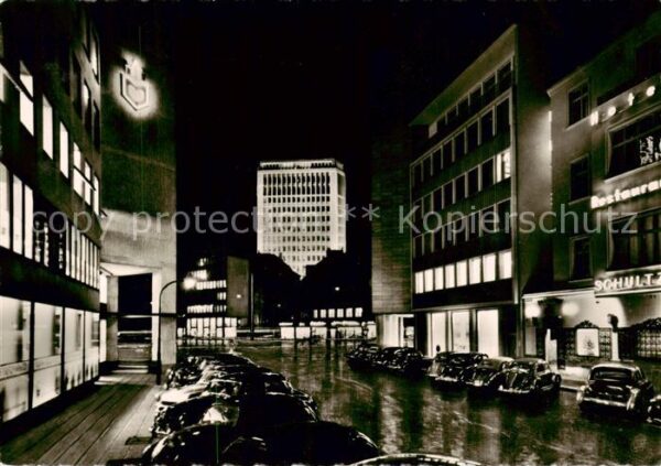 Koeln  Rhein Bismarckstrasse am Ring Nachtaufnahme