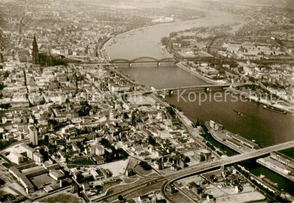 Koeln  Rhein Dom Hohenzollernbruecke Deutzer Bruecke Severinsbruecke