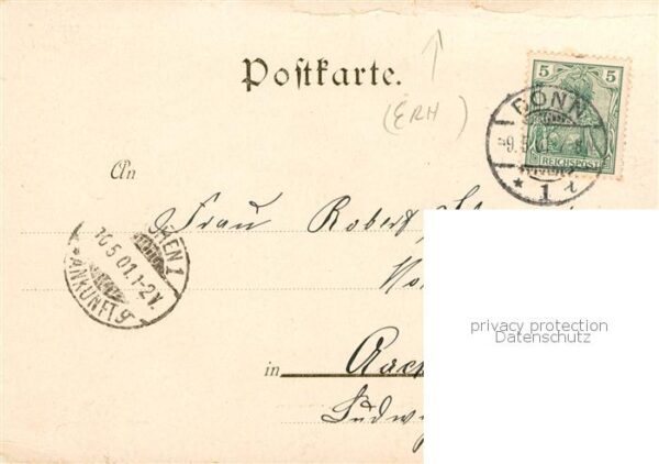 Bonn Rhein Portrait Kronprinz Friedrich Wilhelm Panorama Marktplatz Kirche – Bild 2