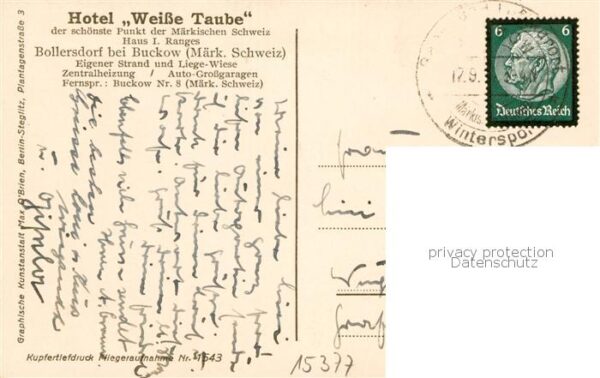 Bollersdorf Hotel Weisse Taube Fliegeraufnahme – Bild 2