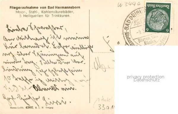Bad Hermannsborn Kuranlagen Fliegeraufnahme – Bild 2