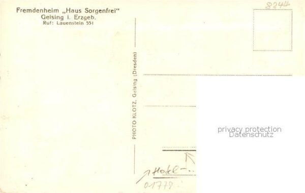 Geising Erzgebirge Fremdenheim Haus Sorgenfrei – Bild 2