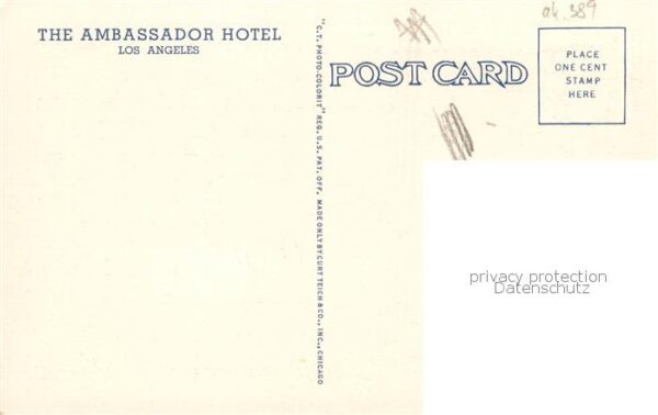 Los Angeles California The Ambassador Hotel – Bild 2