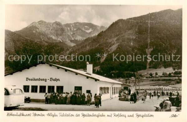 Pfronten Breitenberg Bahn Talstation mit Rossberg