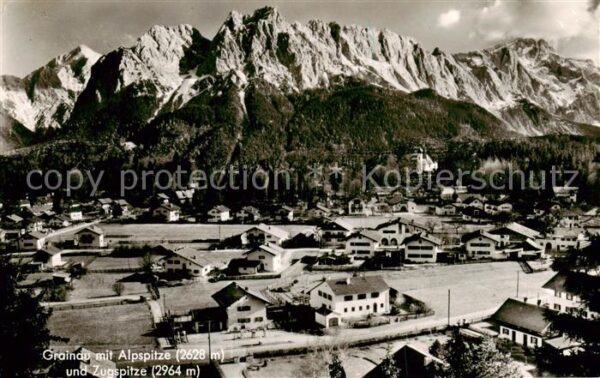 Grainau mit Alp und Zugspitze