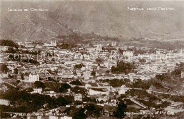 Caracas Venezuela Northwest view of the City