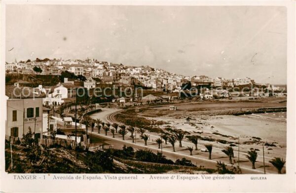 Tanger Tangier Tangiers Maroc Avenida de Espana Vista general