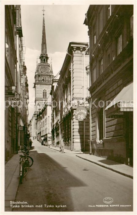 Stockholm Tyska brinken med Tyska kyrkan