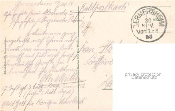 Germersheim Partie am Graben Feldpost – Bild 2