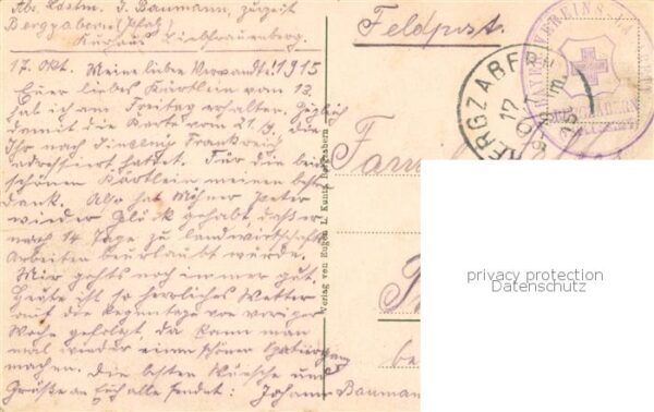 Bergzabern Bad Boellenborner Tal mit Villa Karlsberg Feldpost – Bild 2