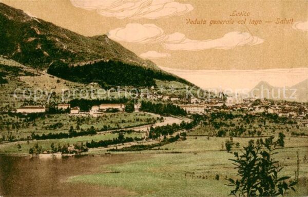 Levico Terme IT Veduta generale col lago