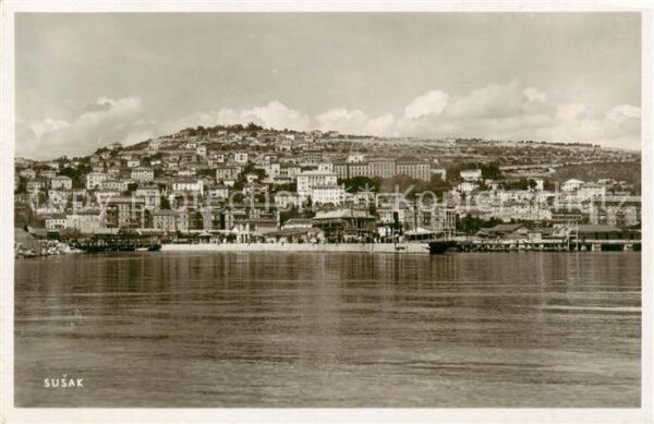 Susak Fiume Rijeka Croatia Ansicht vom Meer aus