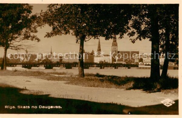 Riga Latvia Skats no Daugavas