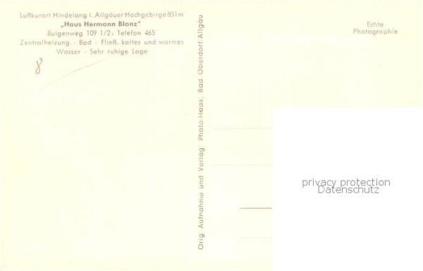 Hindelang Gaestehaus Pension Haus Hermann Blanz Allgaeuer Hochgebirge – Bild 2