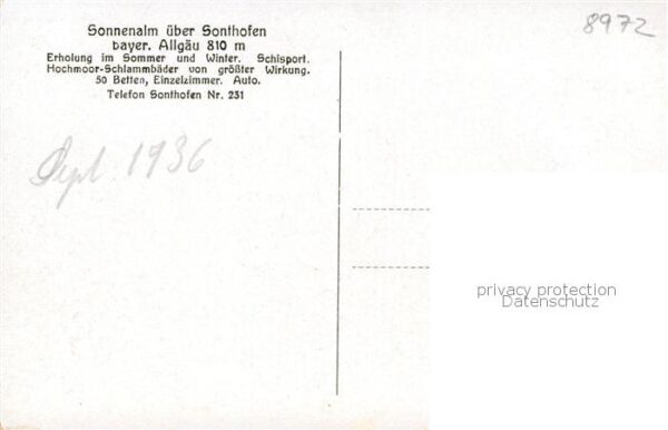 Sonthofen  Oberallgaeu Cafe Pension Sonnenalm Allgaeuer Alpen – Bild 2