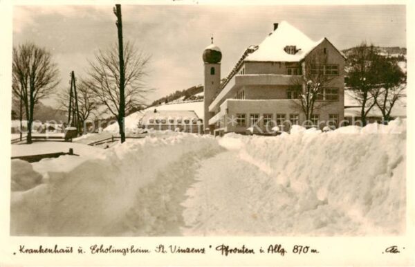 Pfronten Krankenhaus und Erholungsheim St. Vinzenz im Winter