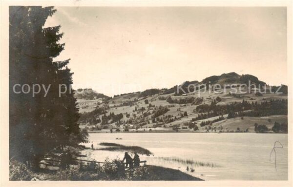 Niedersonthofen Waltenhofen Uferpartie am Niedersonthofer See
