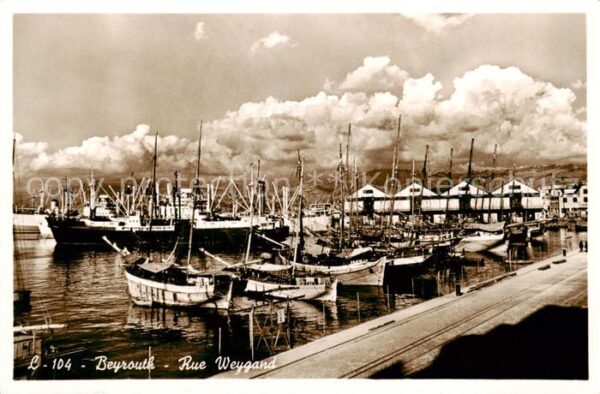 Beyrouth Libanon Rue Weygand Port Bateaux