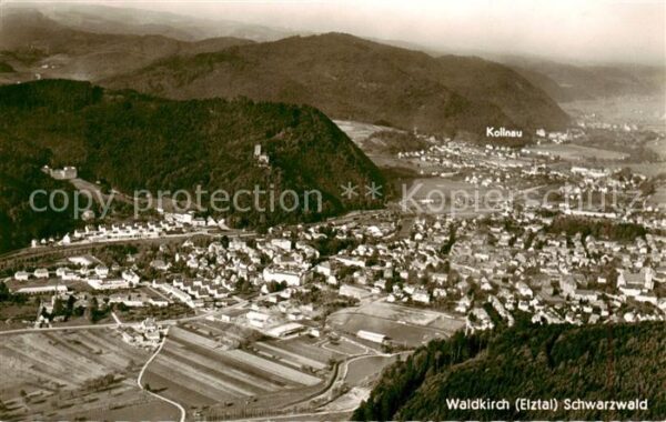 Waldkirch Breisgau Fliegeraufnahme mit Kollnau