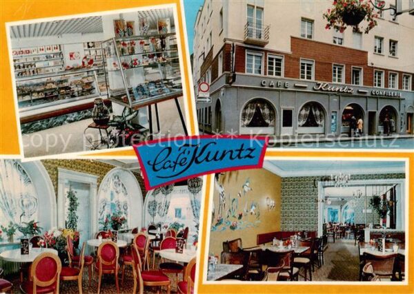 Landau  Pfalz Cafe Kunz Confiserie Gastraeume Verkaufstheke
