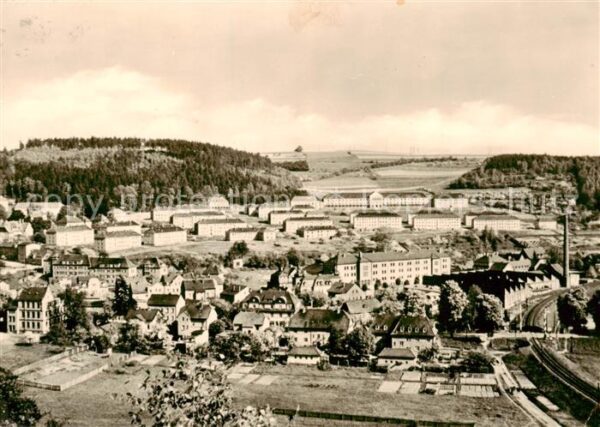 Berga Elster Blick auf die Bergarbeitersiedlung