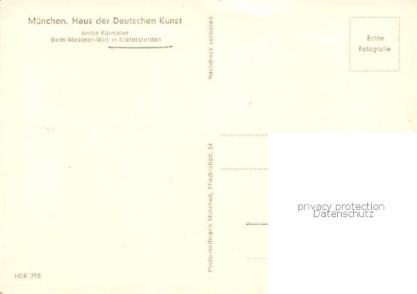Kiefersfelden Haus der Deutschen Kunst Muenchen – Bild 2
