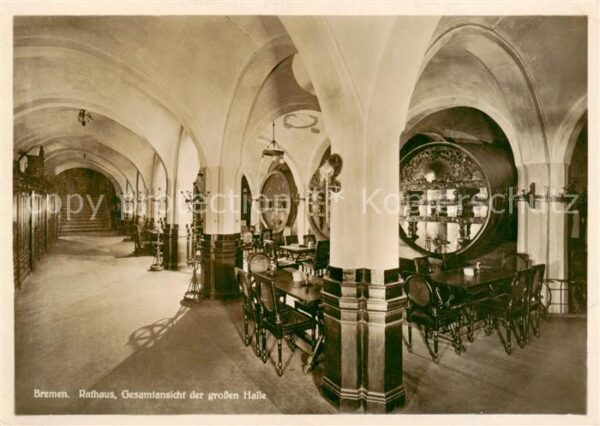 Bremen Rathaus Gesamtansicht der grossen Halle