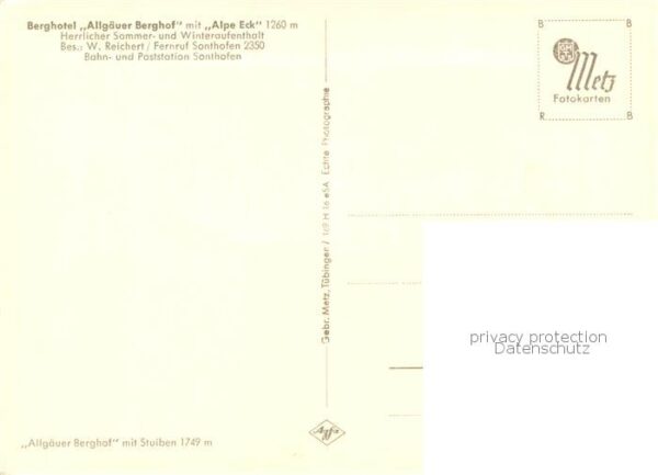 Sonthofen  Oberallgaeu Berghotel Allgaeuer Berghof mit Alpe Eck – Bild 2
