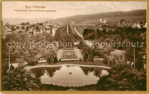 Bad Altheide Polanica-Zdrój Panorama vom Kurhaus gesehen