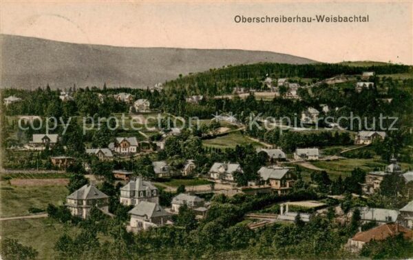 Ober-Schreiberhau Szklarska Poreba Riesengebirge PL Weisbachtal Panorama