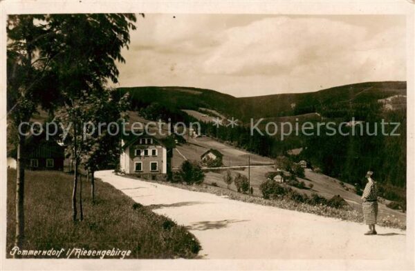 Pommerndorf Riesengebirge PL Panorama
