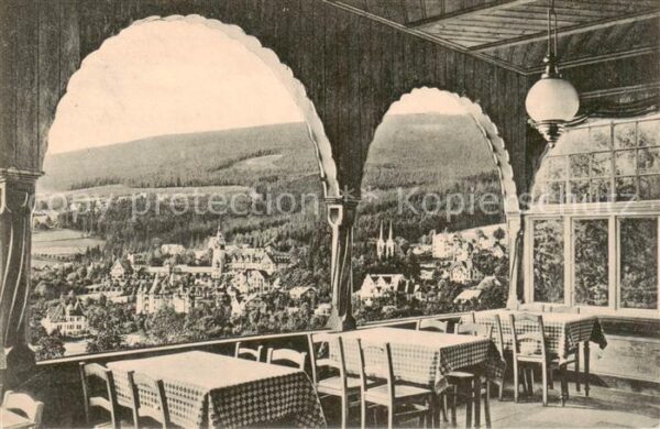 Bad Flinsberg Swieradow Zdroj PL Blick vom Waldfrieden