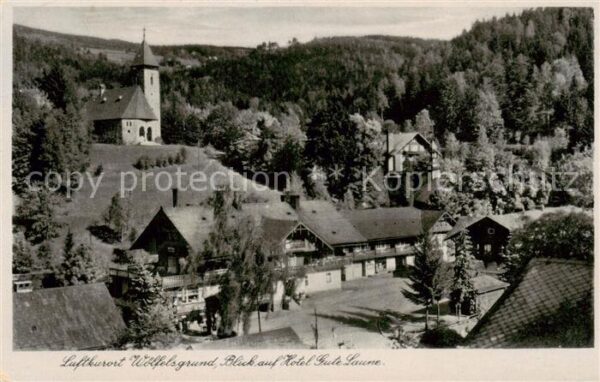 Woelfelsgrund Glatz PL Blick auf Hotel Gute Laune