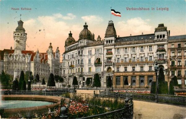 Leipzig Neues Rathaus Brunnen