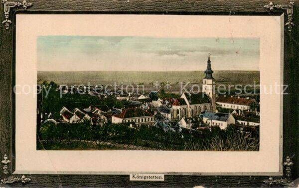 Koenigstetten AT Panorama mit Kirche