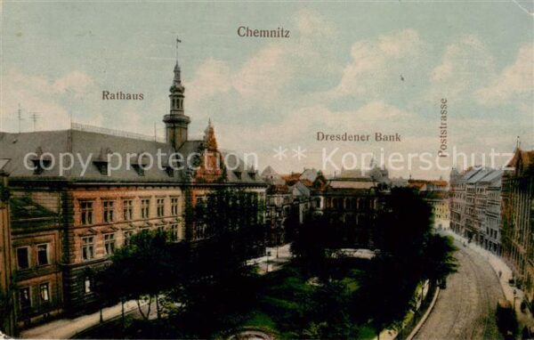 Chemnitz Rathaus Dresdner Bank