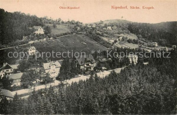 Kipsdorf Altenberg Panorama mit Oberkipsdorf