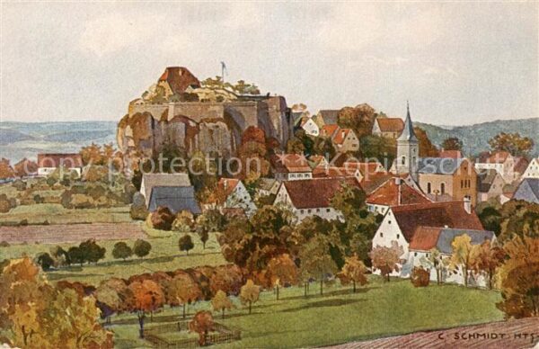 Hartenstein Mittelfranken Bayern Kirchdorf und Burg
