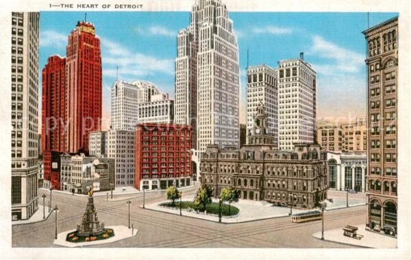 Detroit Michigan City Campus Martius