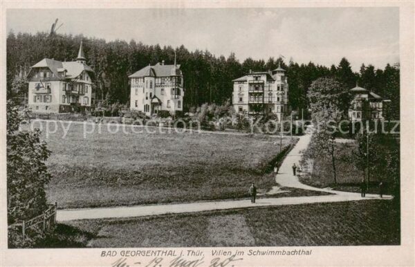 Bad Georgenthal Gotha Villen im Schwimmbachtal