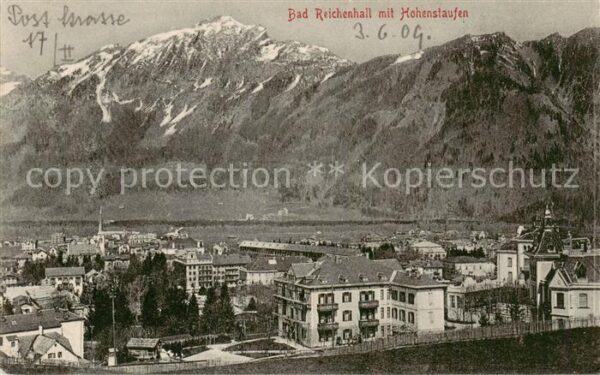 Bad Reichenhall Panorama Blick gegen Hohenstaufen