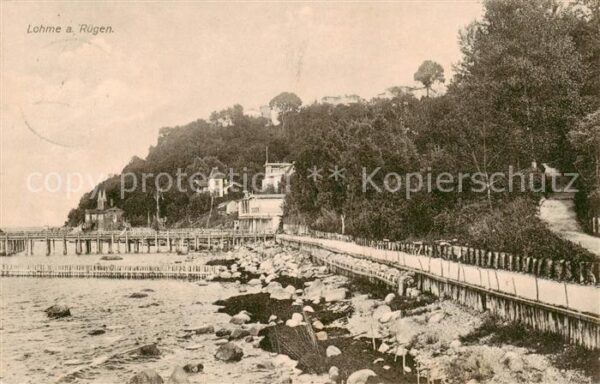 Lohme Ruegen Uferpromenade Seebruecke