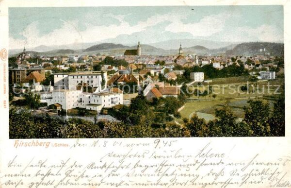 Hirschberg  Jelenia Gora Riesengebirge PL Panorama