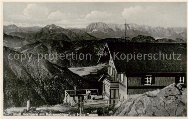 Hochgernhaus 1560m Marquartstein mit Kaisergebirge und Hohe Tauern