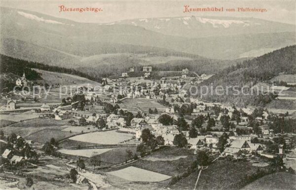 Krummhuebel Karpacz Riesengebirge PL Blick vom Pfaffenberge