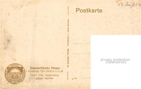 Petzer Riesengebirge CZ Blick vom Juelgenberg – Bild 2