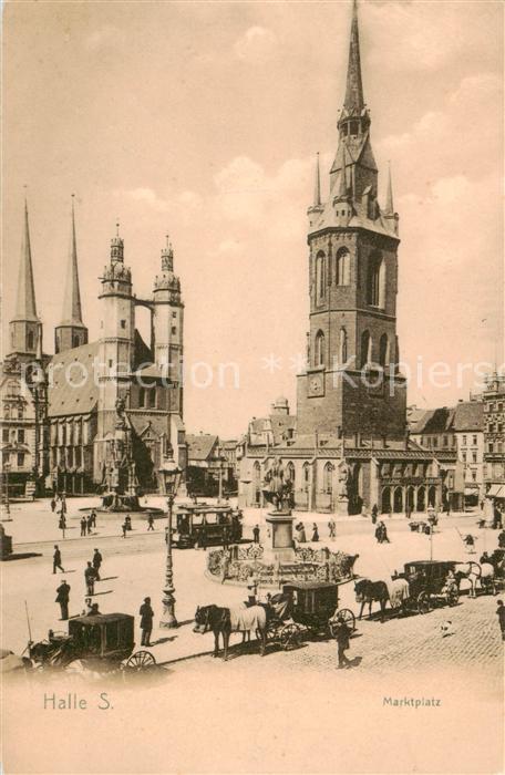 Halle Saale Marktplatz Kirche