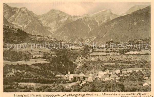 Pians Tirol AT mit der Parseiergruppe